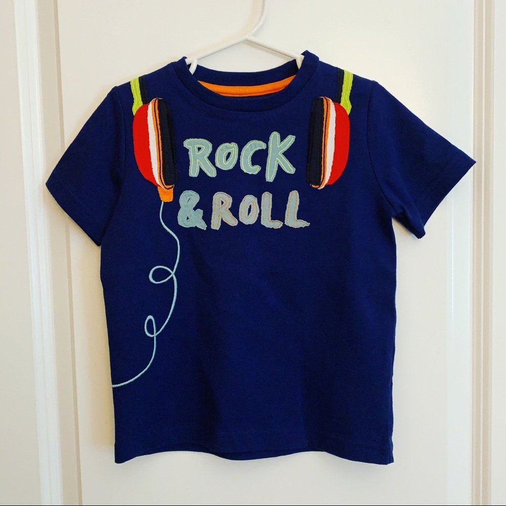 Mini Boden Rock n Roll Patch Tee